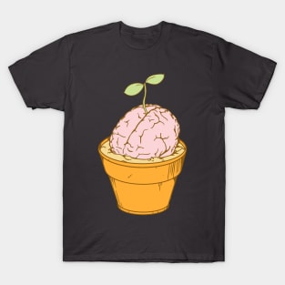 Brain Pot Plant T-Shirt